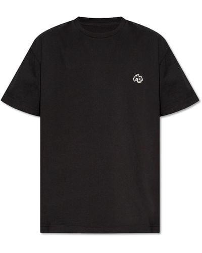Rag & Bone Patched T-shirt, - Black