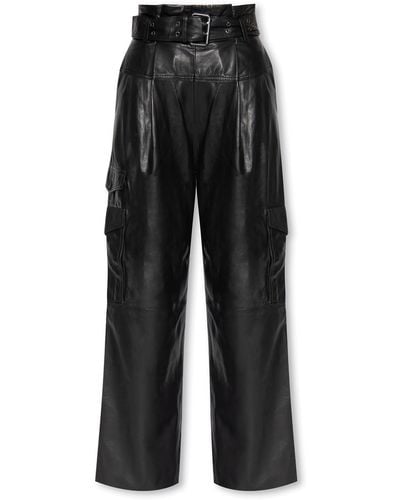 AllSaints ‘Harlyn’ Leather Pants - Black