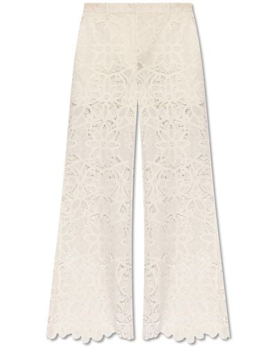 Munthe 'eileen' Lace Trousers , - White