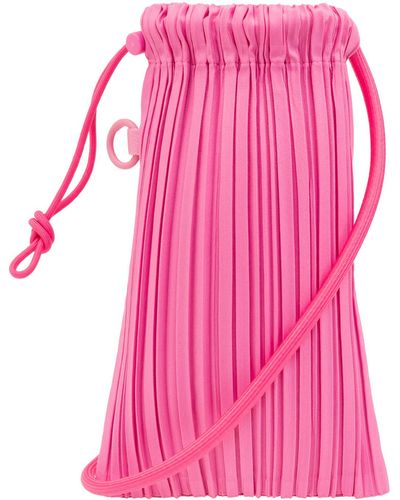 Pleats Please Issey Miyake Shoulder Bag 'pleats Mini Pochette', - Pink