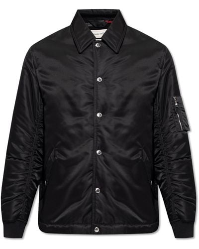 Alexander McQueen Jacket With Pockets - Black