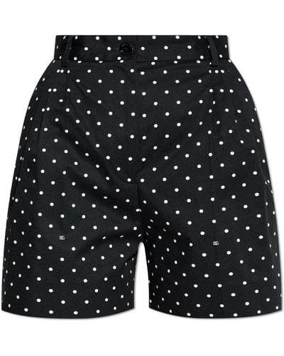 Dolce & Gabbana Polka-dot Pattern Shorts, - White