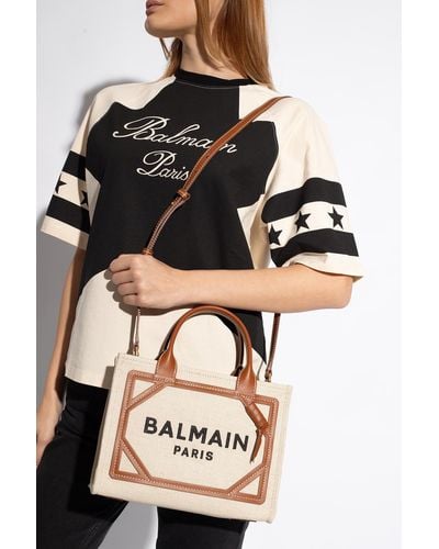 Balmain 'b-army Small' Shoulder Bag, - Natural