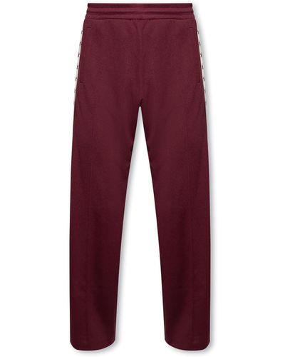 Golden Goose Sweatpants With Logo - Red
