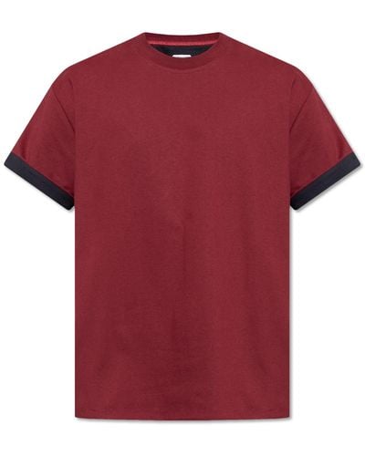 Bottega Veneta Two-layer Cotton T-shirt, - Red