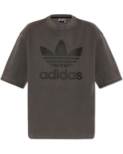 adidas Originals T-shirt With Logo, - Grey