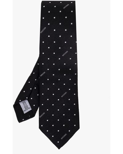 Black Moschino Ties for Men | Lyst