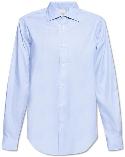 Paul Smith Cotton Shirt, - Blue
