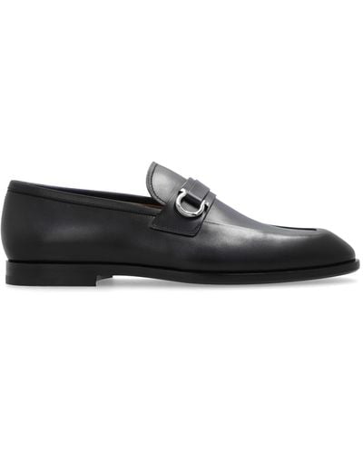 Ferragamo Leather Shoes 'florio', - Black