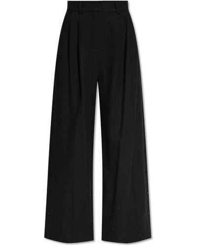 The Mannei 'idre' Trousers With Pleats, - Black