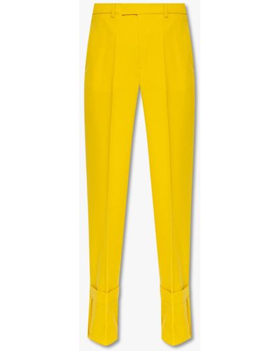 BITE STUDIOS Pleat-Front Trousers - Yellow