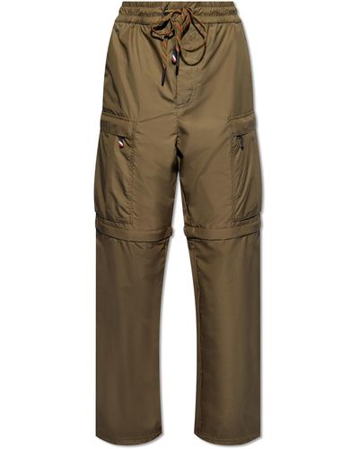 3 MONCLER GRENOBLE Trousers With A Detachable Panels, - Green