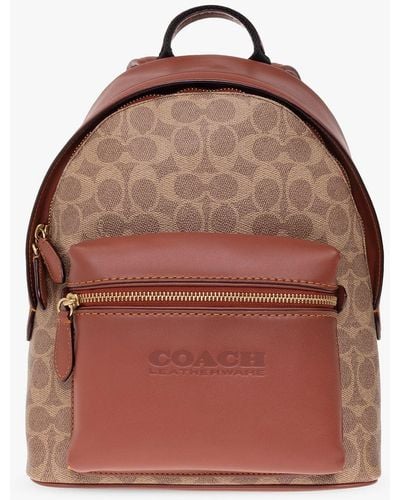 Coach Mini Cornflower Blue Pebble Leather Convertible Chain Backpack Bag