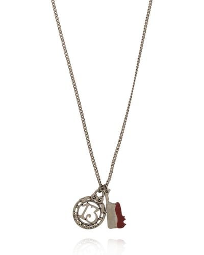 DSquared² Necklace With Pendants, - Metallic