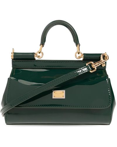 Dolce & Gabbana 'sicily Small' Shoulder Bag, - Green