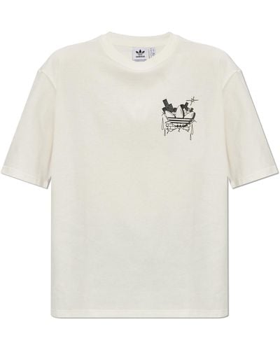 adidas Originals Printed T-shirt, - White
