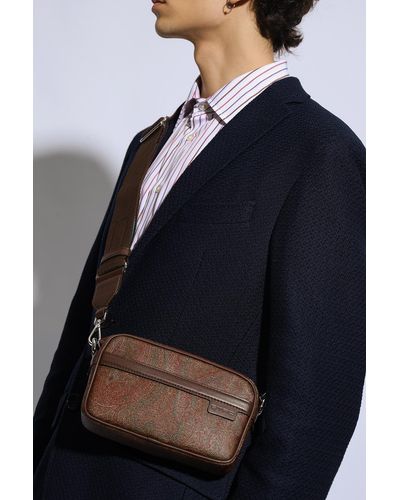 Etro Patterned Shoulder Bag, - Brown
