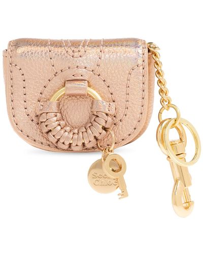 See By Chloé Keyring With Pouch, - Pink