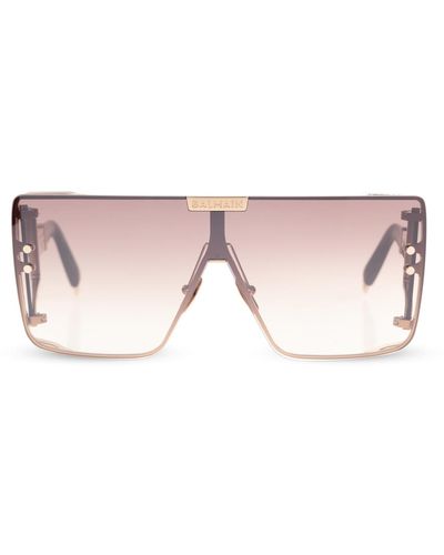 Balmain Sunglasses With Logo, - Pink