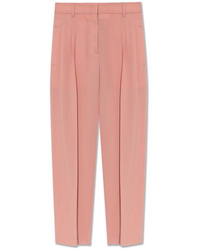 PS by Paul Smith Wool Pleat-Front Trousers - Pink