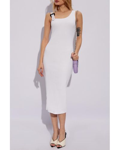 Versace Slip Dress - White