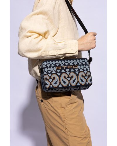 Etro Jacquard Pattern Shoulder Bag - Black