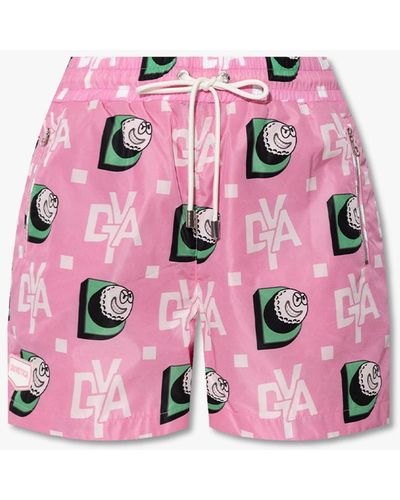 Duvetica Shorts With Logo - Pink