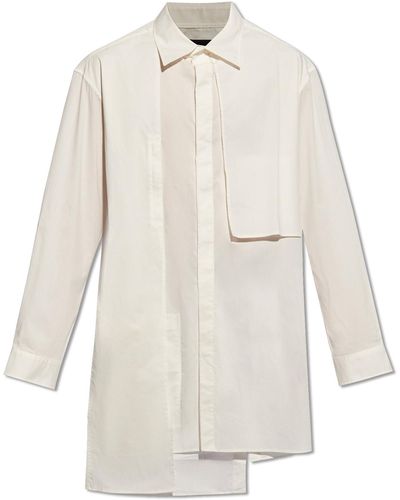 Y-3 Asymmetrical Shirt, - White