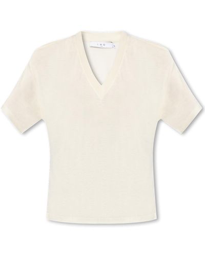 IRO ‘Fehnno’ V-Neck T-Shirt - White