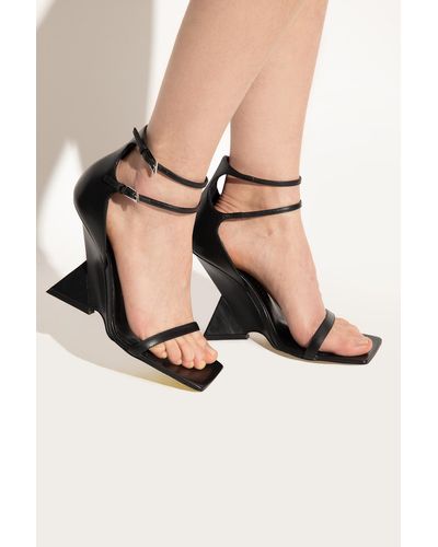 The Attico ‘Grace’ Wedge Sandals - Black
