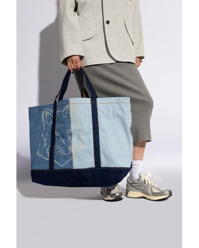 Maison Kitsuné ‘Shopper’ Bag - Blue