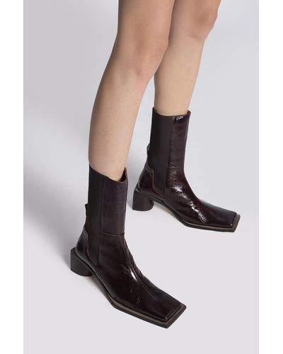 Miista ‘Minnie’ Heeled Ankle Boots - Brown