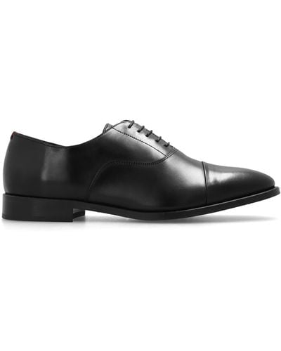 Paul Smith Leather Oxford Shoes, - Black