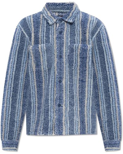 Stussy Fleece Shirt, ' - Blue