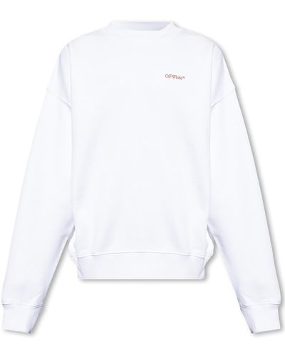 Off-White c/o Virgil Abloh Off- Sweatshirt With Logo, - White