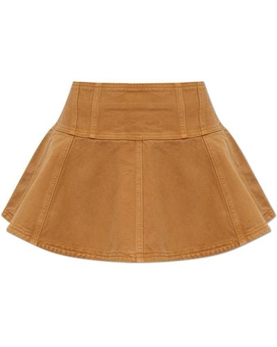 Ulla Johnson Denim Skirt `the Vera` By , - Natural