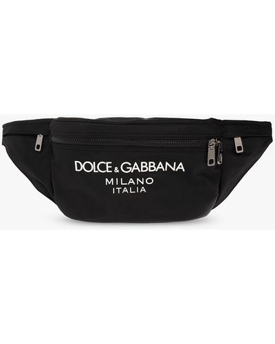 DOLCE & GABBANA CALFSKIN RAISED LOGO BELT BAG EMERALD GREEN – Enzo Clothing  Store