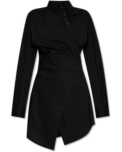 DIESEL 'd-sizen-n1' Shirt Dress, - Black