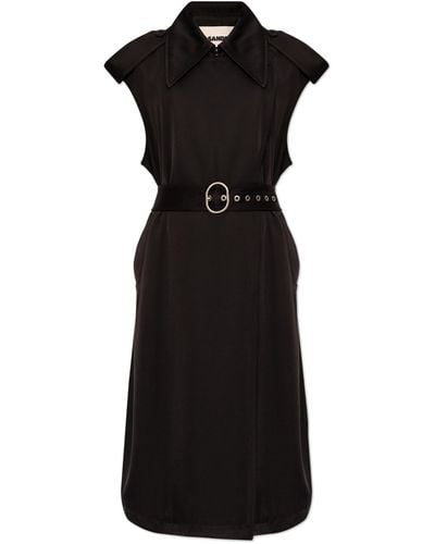 Jil Sander Sleeveless Coat, ' - Black