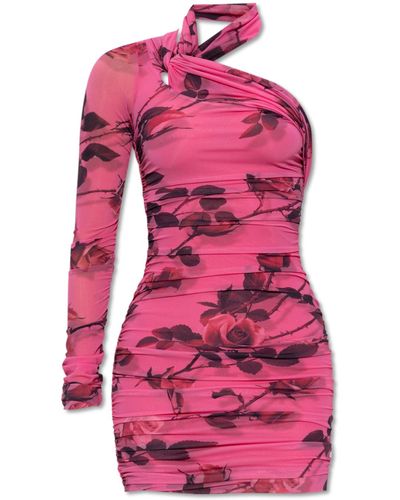 Blumarine Dress With Rose Pattern - Pink