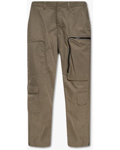 Helmut Lang Pants With Multiple Pockets - Green