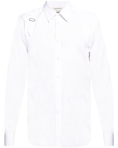 Alexander McQueen Shirt With Strap Detail - White