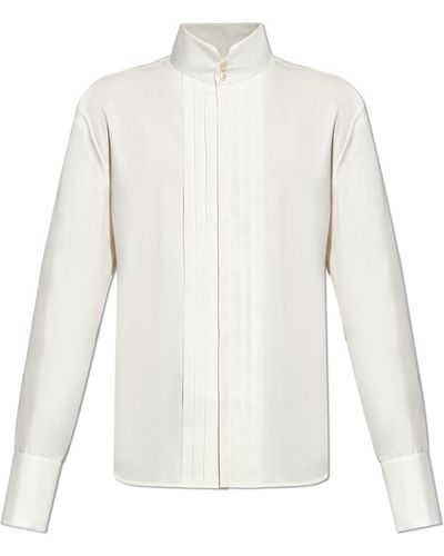 Saint Laurent Cotton Shirt, - White
