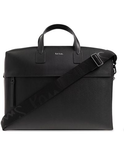 Paul Smith Leather Briefcase, - Black