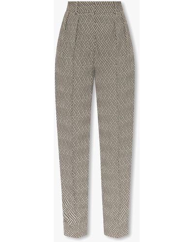 The Mannei ‘Volt’ Pleat-Front Trousers - Grey