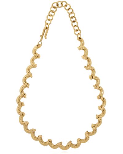 Ulla Johnson Brass Necklace, - Metallic