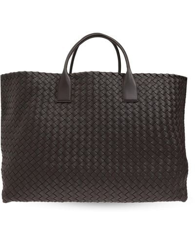 Bottega Veneta 'cabat Maxi' Shopper Bag, - Black