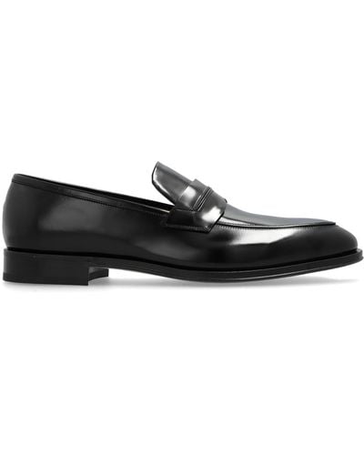 Ferragamo Leather Shoes 'felipe', - Black