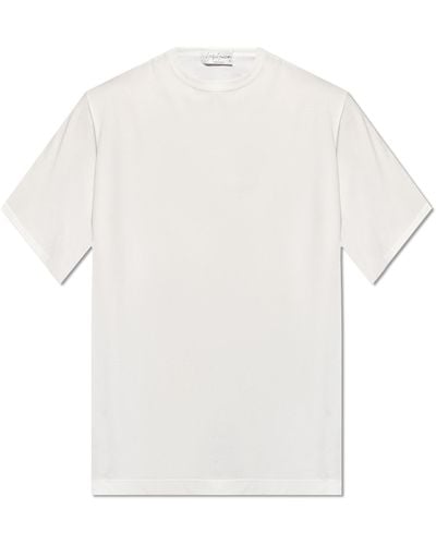 Yohji Yamamoto Relaxed-fitting T-shirt, - White