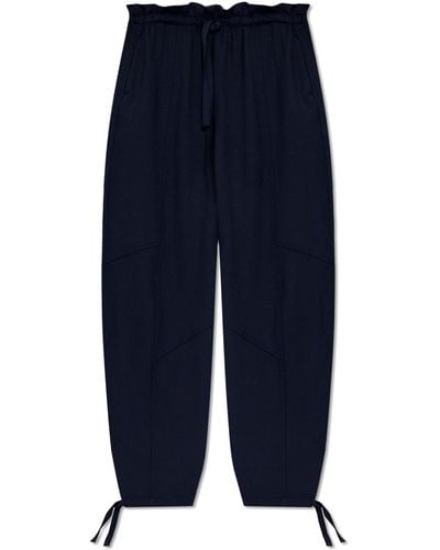 Ganni Relaxed-fitting Pants, - Blue